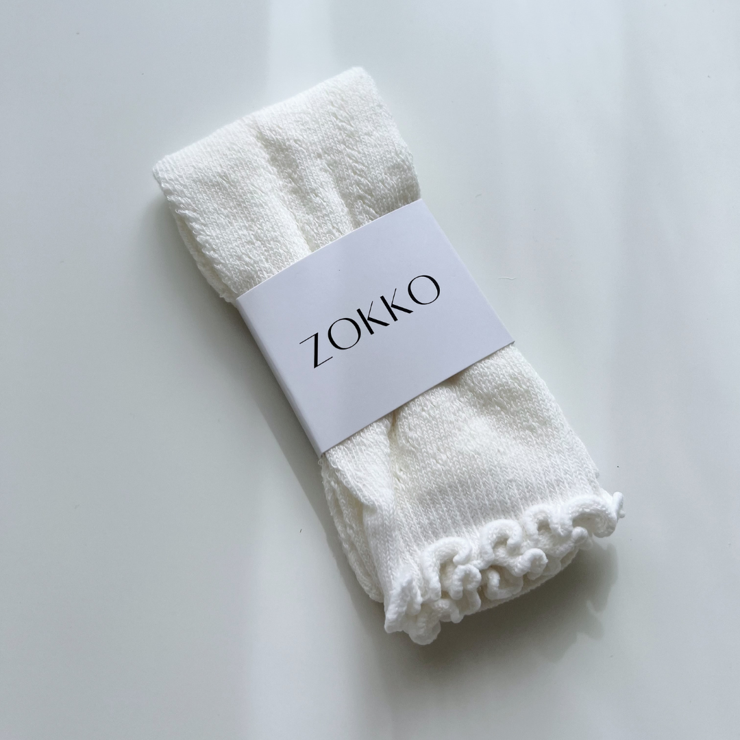 Otroške mrežaste dokolenke White