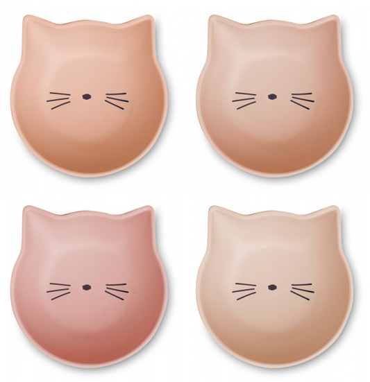 Set 4 skledic Filiz Cat rose multi mix