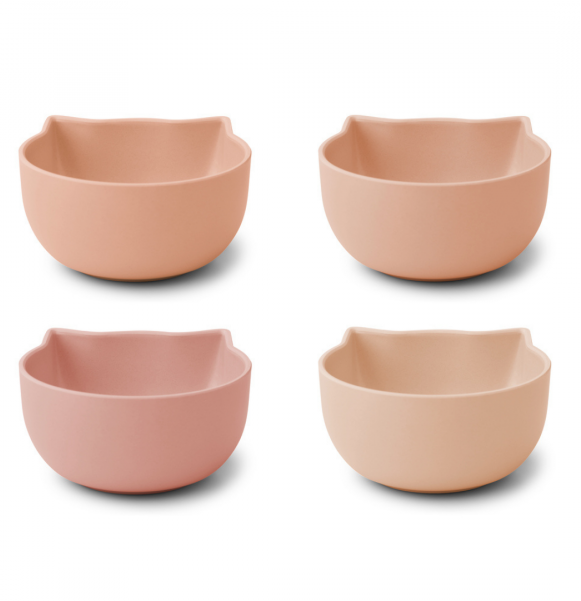 Set 4 skledic Filiz Cat rose multi mix