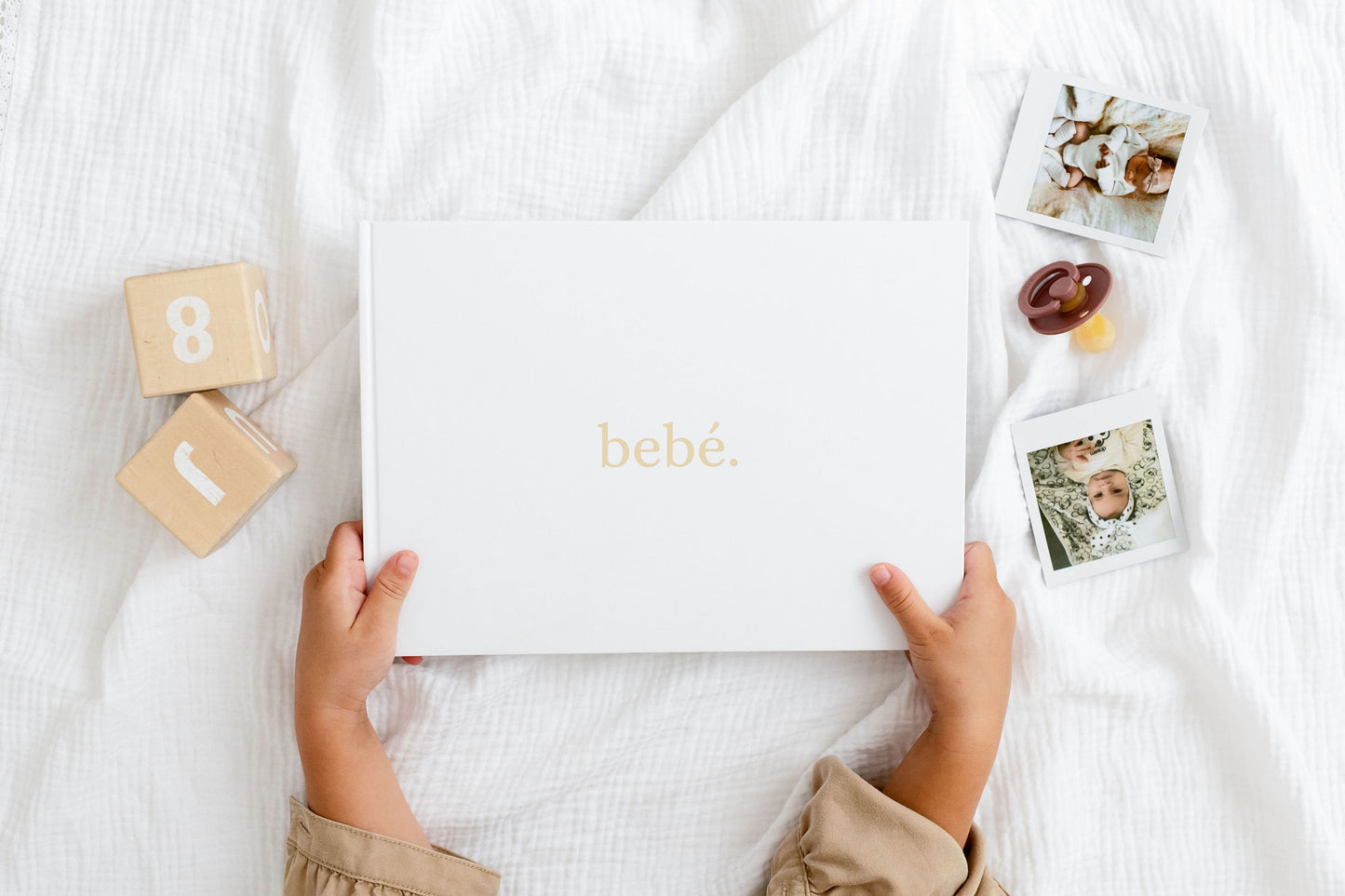 Baby memory book Bebé White