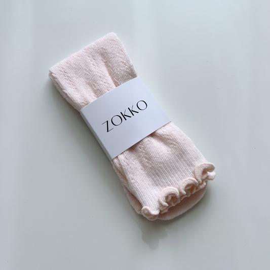 Otroške mrežaste dokolenke Pink