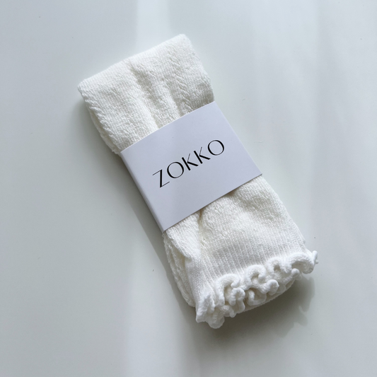 Otroške mrežaste dokolenke White